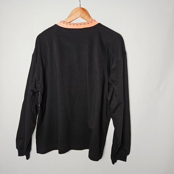 Vintage Disney Wear Walt Disney Studios Neon Text Black Sweatshirt Small/Medium - Picture 4 of 9